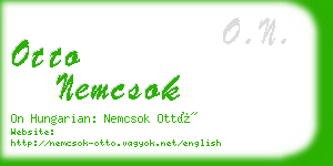 otto nemcsok business card